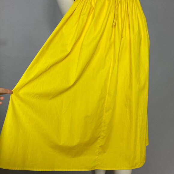 NWT Forever 21 Sundress Yellow Bright Strappy FLAW Criss-Cross Back Backless  XS - Picture 5 of 8